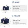 thumbnail image 6 of Pixafog Bean Bag Chair for Adults with Filling,Removable Washable Flannel Cover,U-shape Pillow,Blanket & Carpet,6ft, 6 of 8