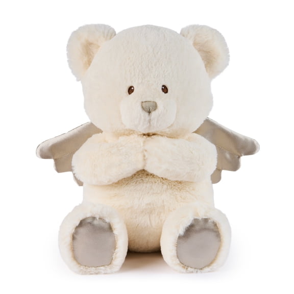 GUND Baby Angel Bear with Wings, Spiritual Teddy Bear with Chime Sound, Sensory Toy for Babies and Newborns, White, 9”
