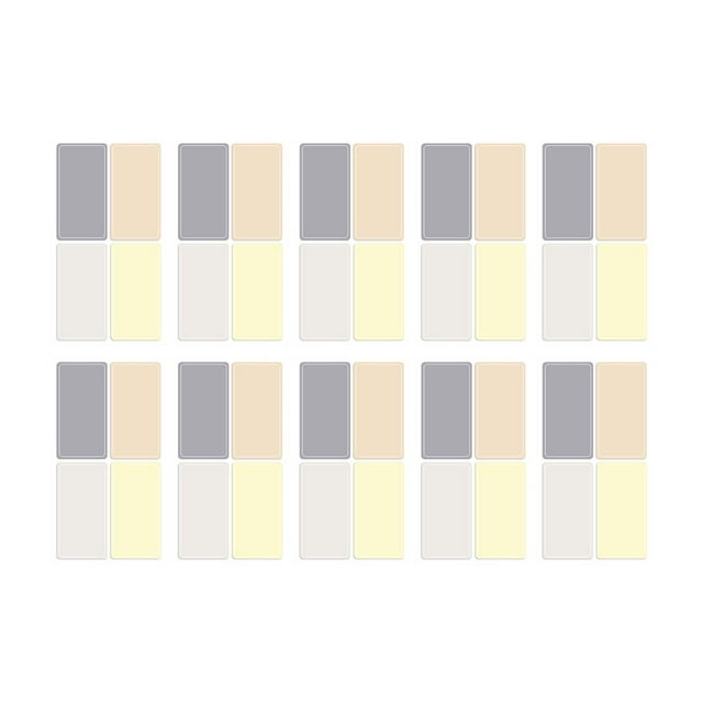Divisor de notas adhesivas Notas adhesivas Escribible a prueba de agua a prueba de aceite de color para la oficina o el trabajo Papelería duradera 40 Pastillas Off Color XL DYNWAVEMX pestañas de índice adhesivas