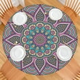 thumbnail image 2 of Mandala Round Elastic Tablecloth Ethnic Tribal Boho Waterproof Windproof Table Cover for Outdoor, Indoor (44 inches), 2 of 4