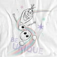 thumbnail image 3 of Frozen  Adult Be Unique Olaf Rainbow T-Shirt, 3 of 4