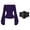 Purple, variant on Pirate Shirt for Women - Peasant Blouse with Corset Belt, Off Shoulder Trumpet Sleeve Shirts for Themed Party, Green Size XXL