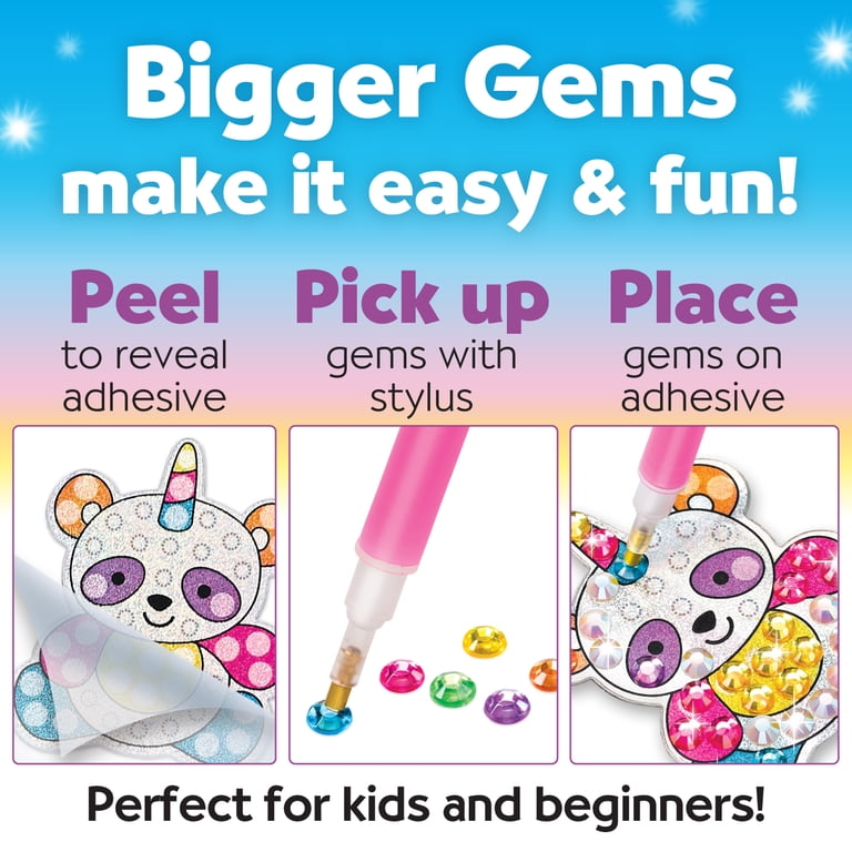 Celecstan Kit Diamond Painting Fiori – Per Bambine 6-10 Anni, Con Tela, Cavalletto E Diamanti, Per Decorare La Cameretta