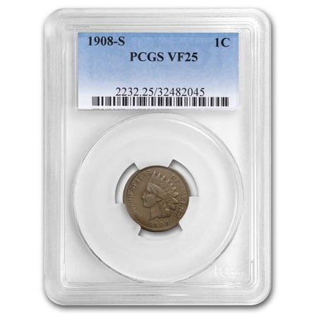 1908-S Indian Head Cent VF-25 PCGS