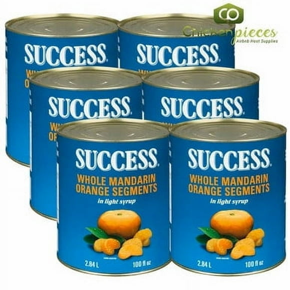 Success Mandarines Tranchées, Sirop Léger 2,84 L/6 Oz (6/caisse)