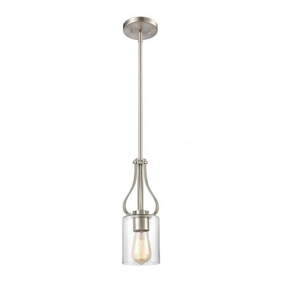 Thomas Lighting - 1 Light Small Pendant   Brushed Nickel Finish - Thomas