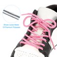 thumbnail image 3 of Uxcell 35.4 x 5/32 pulgadas cordones redondos de dos colores para botas, Blanco Gris 4 pares, 3 of 5