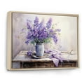 thumbnail image 2 of Designart "Still Life With Violet Accents" Violets Floater Framed Canvas Prints, 2 of 5