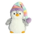 thumbnail image 5 of Set of 2 POMPOM RAINBOW PENGUIN Winter Penguins 9" Stuffed Plush, Aurora, 5 of 8