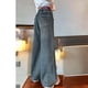 thumbnail image 4 of Cowsor Girls Baggy Jeans Distressed Denim Pants Elastic Waist Wide Leg Jeans for Girls Kids Loose, 4 of 5