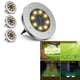 thumbnail image 1 of luces solares para exteriores con luz cálida, sin tejado, para jardín con 8 LED, impermeables IP65., 1 of 5