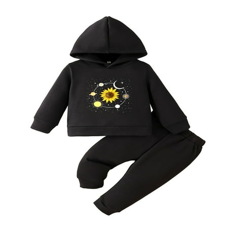 

Toddler Shirt And Tie Set Baby Unisex Cotton Galaxy Print Autumn Long Sleeve Pants Hooded Hoodie Pullover Sweatshirt Set Clothes Baby Boy Shirts with Tie