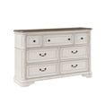 thumbnail image 5 of ACME Florian Dresser, Gray Fabric & Antique White Finish, 5 of 5