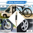 thumbnail image 2 of 1 Juego de extensión de válvula de neumático de cobre de 180 grados con extensión de vástago de válvula de neumático flexible de 100 mm para automóvil, motocicleta, RV, camión, bicicleta, 2 of 6