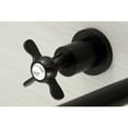 thumbnail image 3 of Kingston Brass KS8050BEX Essex Two-Handle 3-Hole Wall Mount Roman Tub Faucet in Matte Black, 3 of 6