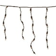 thumbnail image 3 of Northlight Mini Incandescent Icicle Christmas Lights - Clear - 3.5' Brown Wire - 100ct, 3 of 5
