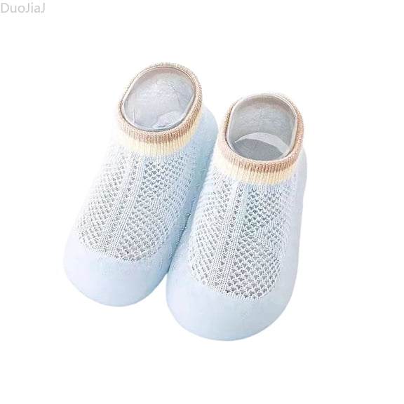 DuoJiaJ Baby Sneakers Soft Sole Breathable Mesh First Shoes For Infants Toddlers Indoor Outdoor Lightweight Comfortable Baby Sneakers Size 5,Blue