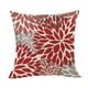 thumbnail image 1 of 4 fundas de almohada de lino, 18 x 18 pulgadas, turquesa y gris, cojín decorativo para sofá, funda de cojín moderna para sofá y dormitorio, 1 of 2