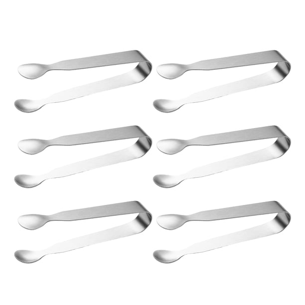 Moyic 6 unids/set Clip de cocina de acero inoxidable-sin olor pinzas de hielo prácticas que no dañan las manos fácil de almacenar buen Cocina y Comedor 11cm