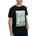 thumbnail image 2 of Bingfone Chinoiserie Floral Palm Tree Men'S Loose Fit Short-Sleeve Pocket T-Shirt, 2 of 7
