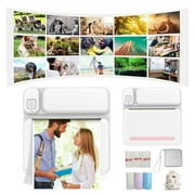 Back to School Chmadoxn Thermal Portable Bluetooth Printers, High Resolution Instant Photo Printer, Mini Wireless Thermal Image Photo Printers for Android IOS Mobile Phone