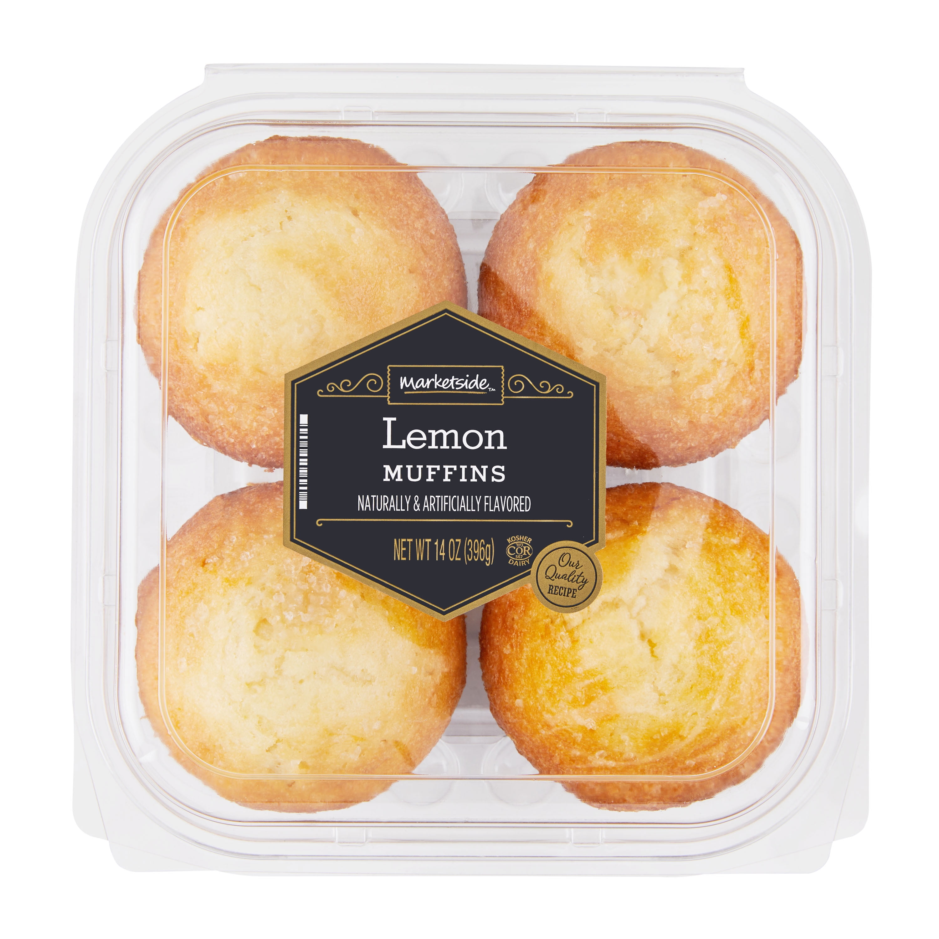 Marketside Lemon Muffins, 14 oz, 4 Count