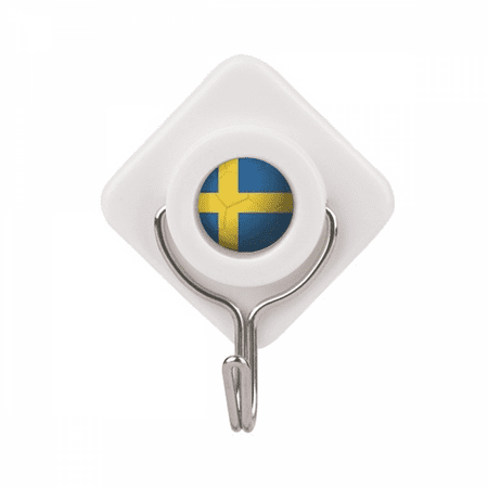 

Sweden National Flag Soccer Football Adhesive Wall Hooks Hanging Self Sticky