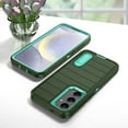 thumbnail image 5 of AUshell for Samsung Galaxy S24 Plus Case (6.7" 2024) with Foldable Kickstand, Anti-slip Tri-layer Rugged PC Frame/Back Silicone Shell Heavy Duty Protective Military-grade Shockproof, Darkgreen/Mint, 5 of 8