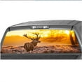 thumbnail image 2 of Fauful 147x46cm Forest Deer Sunset Window Decal Perforated Vinyl Sticker For SUV Truck, 2 of 5