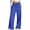 Blue, variant on ManxiVoo Womens Wide Leg Casual Pants with Tied Waist for Fall and Winter Boho Chic Lounge Wear Comfortable Weekend Trousers L Size Blue