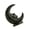 Black, variant on Resin Moons Statue Figurines Decorative Objects Moons Goddesses Sculptures Ornament Collectible Figurines Gift Women Men