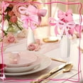 thumbnail image 6 of NestE 30 Pcs Bow Party Decorations Coquette Bow Table Toppers Birthday Table Decor Coquette Party Centerpieces Sticks for Birthday Bachelorette Bridal Decor(Pink), 6 of 6