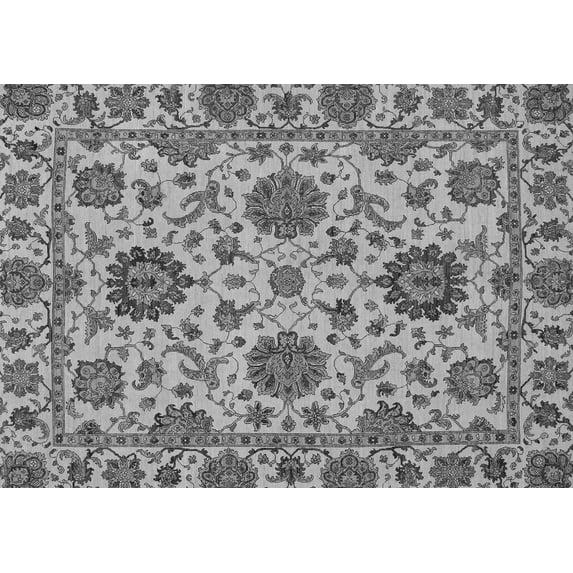Ahgly Company Indoor Rectangle Oriental Gray Traditional Area Rugs, 3' x 5'