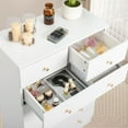 thumbnail image 3 of Enyopro Dresser for Bedroom, 4 Drawer Dresser Storage Drawer, White Living Room Hallway Closets Drawer Chest, 3 of 9