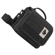 PENIKOKO Black Multi Functional Camera Pouch Canvas Camera Case with Shoulder Strap