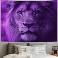 thumbnail image 2 of Patifu Lion Purple Smoke Tapestry Wall Hanging Unique Style Graphic Tapestries Home Wall Decor Art for Living Room Bedroom Apartment Farmhouse Dorm 40x60inch, 2 of 6