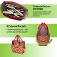 thumbnail image 6 of Garden Tool Bag,Pug Dog Garden Tool Organizer,Garden Gifts,Waterproof Multi-Pocket Garden Tool Storage 11.8x5.5x11.4 Inch(Tools NOT Included), 6 of 6