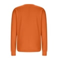 thumbnail image 5 of APEXFWDT Women's Thanksgiving Sweatshirt Pumpkin & Maple Print Crew Neck Sweatshirt Drop Shoulder Holiday Casual Sweatshirt,L,Orange, 5 of 5