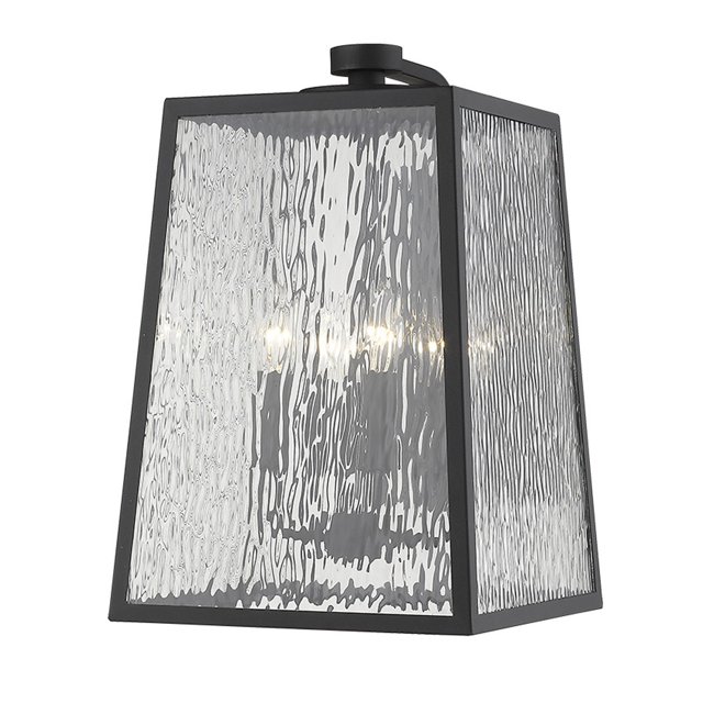 homeroots Éclairage 398341 Hirche 4-Light Noir Mat Applique