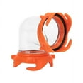 thumbnail image 4 of Camco Rhino 90-Degree Tote Tank Adapter | Features a Clear Low-Profile 90-Degree Elbow, Heavy-Duty Resin Construction, and 4 Bayonet Prongs on Each End for an Odor-Tight Locking Action (39485), 4 of 12