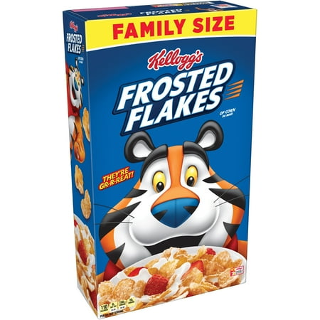 Cereal Dish - (2 Pack) Kellogg's Frosted Flakes Family Size Breakfast Cereal 24 Oz