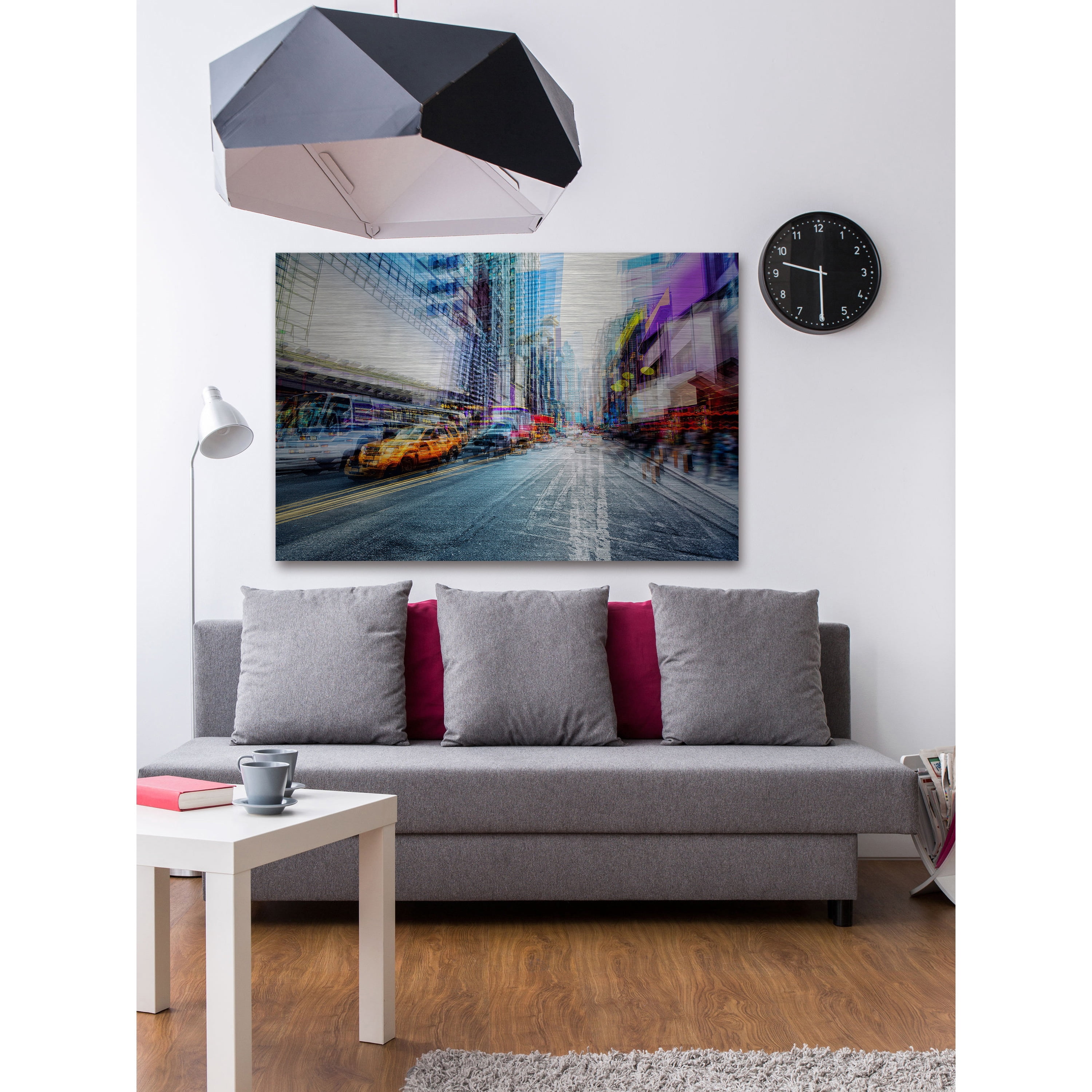 "Psychedelic" Painting Print on Brushed Aluminum