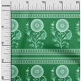 thumbnail image 2 of oneOone Cotton Poplin Green Fabric Maxican Floral Craft Projects Decor Fabric Printed By The Yard 56 Inch Wide, 2 of 4