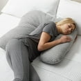 thumbnail image 3 of Allswell Wrap-Around Oversized Pillow, Gray, 3 of 10