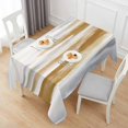 thumbnail image 6 of Brown Grey Ombre Table Cloth Waterproof Tablecloths, Abstract Art Oil Painting Modern Tablecloth Dining Table Cover for Kitchen Party Tabletop Outdoor, Rectangle Tablecloth 60x120 Inch, 6 of 9