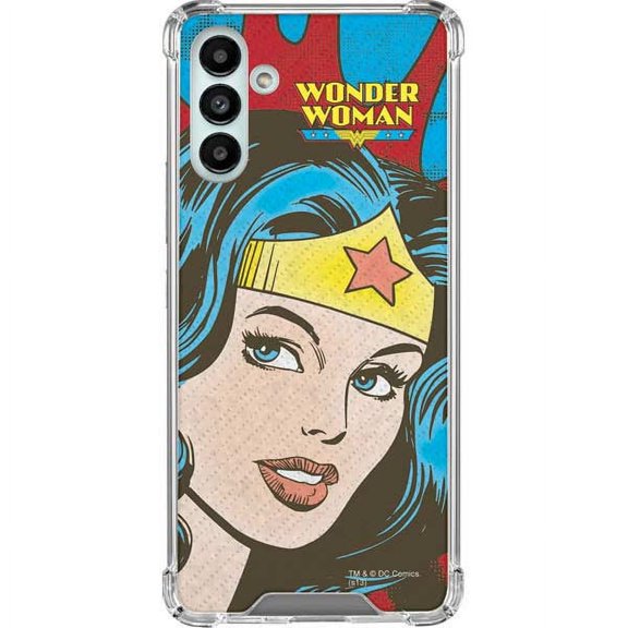 Skinit DC Comics Wonder Woman Vintage Profile Galaxy A13 5G Clear Case