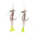 thumbnail image 3 of Egret Baits Vudu Shrimp Softbait 3.5"- Cajun Pepper Chartreuse Tail, 3 of 5