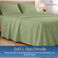 thumbnail image 4 of Dee's Collection 800 TC 4 Piece Sheet Set 15 Inch Deep pocket 100% Egyptian Cotton RV King Size, Moss Color, 4 of 6