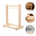 thumbnail image 2 of Doll Garment Rack in Khaki Wood for Easy to Use and Spacesaving 2Set, 2 of 9