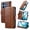 Darkbrown, variant on Compatible with Moto G Stylus 5G (2025) Wallet Case, Vintage PU Leather Classic Magnetic Clasp Flip Kickstand Folio Case with Card Holders RFID Blocking [Shockproof TPU Inner Shell] Phone Cover,Red
